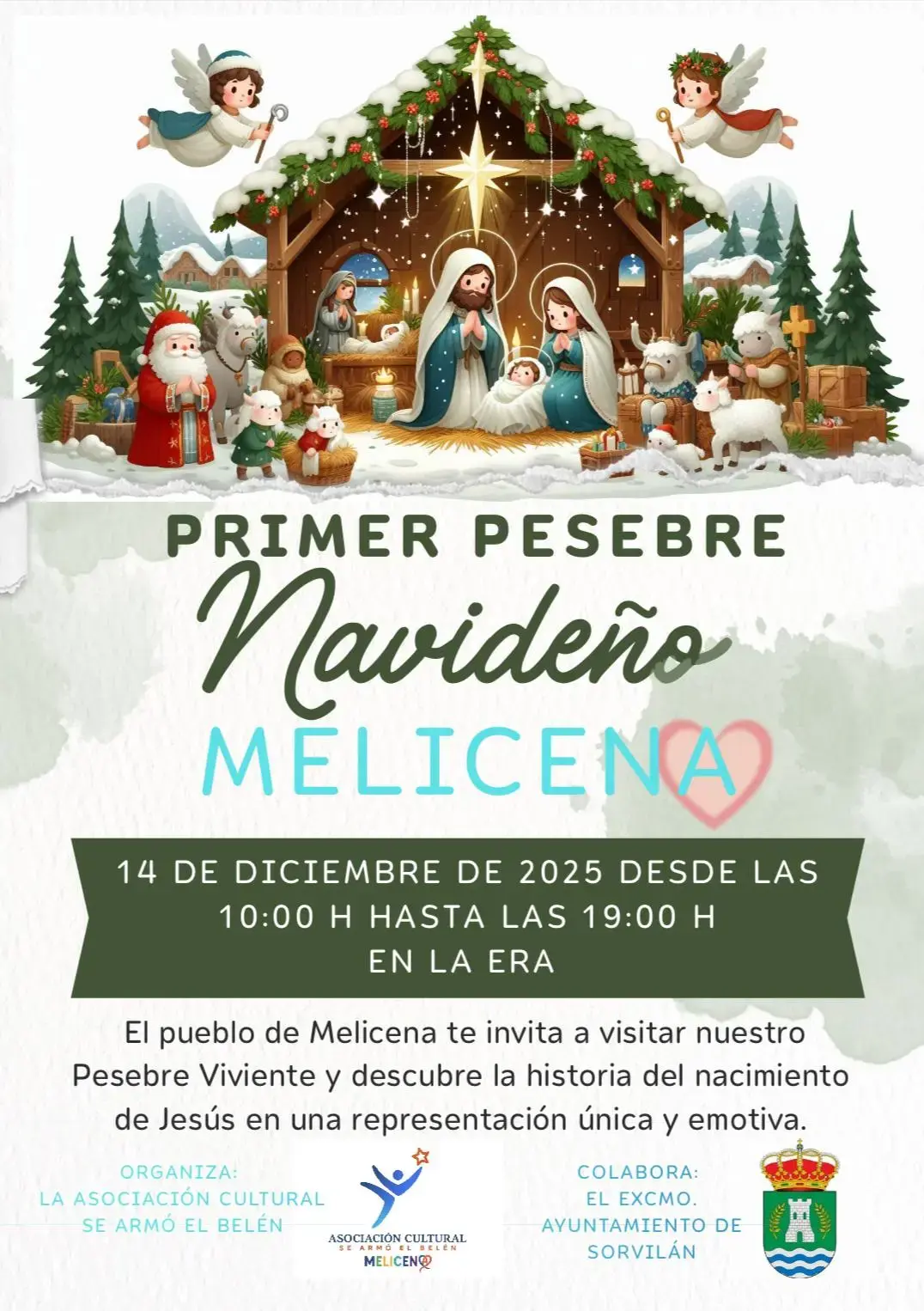 Información sobre el Pesebre Viviente de Melicena 2025
